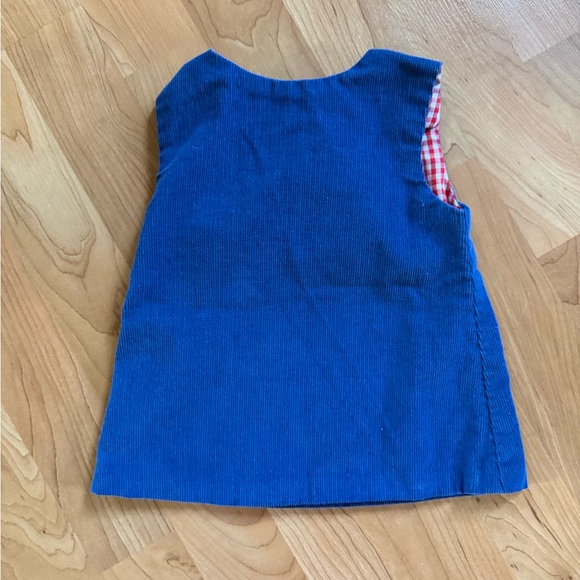 Vintage The Pond Raggedy Ann Dress Blue Corduroy Baby Large - Picture 7 of 8